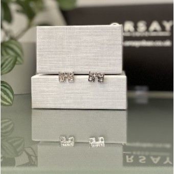 Handcrafted Scottish jewellery - Wee Bothy silver stud earrings